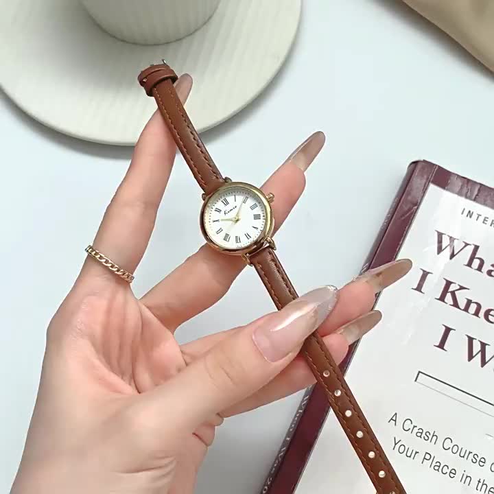 Miffy - Jam Tangan Wanita Dial Bulat Strap Pu / Jam Tangan Kecil Gaya Casual