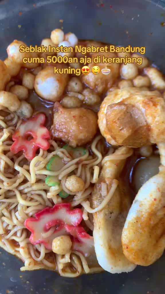 SEBLAK INSTAN NGABRET BANDUNG - SURABAYA SEBLAK INSTAN KOMPLIT SEBLAK INSTAN JAGUAR Cuangki Food Mie Kuah Pedas baso  aci ayam suwir Baso Aci Jamur Makanan Soto Goreng Limau