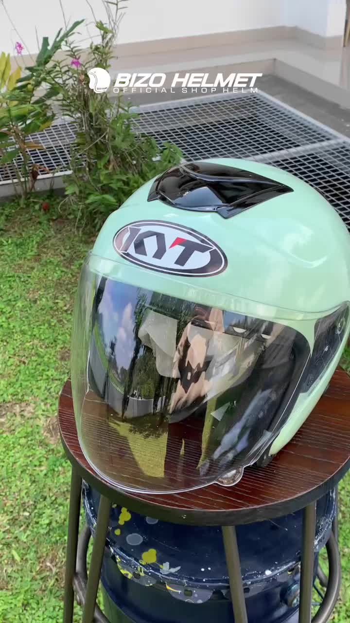 HELM SKS KYT KYOTO HALFFACE SOLID MIRIP ORIGINAL SKS PRIA/WANITA SNI DAN BOX KARDUS
