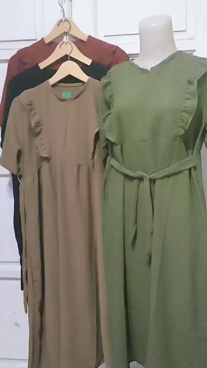 Daster Vina Paket 3 Pcs Daster Crinkle Airflow 3 Model Berbeda Paket Usaha Dress Crinkle Premium 100 Ribu Dapat Tiga Pic Kancing Busui Wanita Dewasa Nyaman Tebal