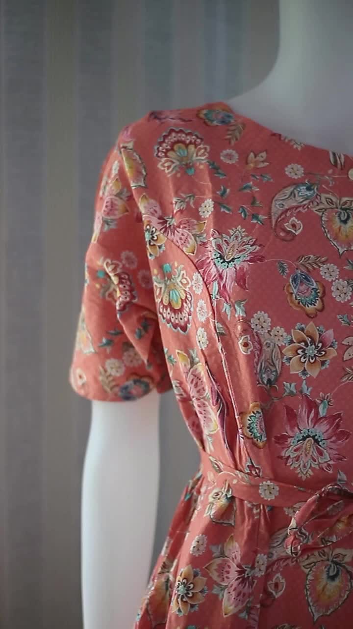 Daster Simanis Batik Kuda Mas LD 100 - 110 cm | 4 Kancing Busui | Tali Samping