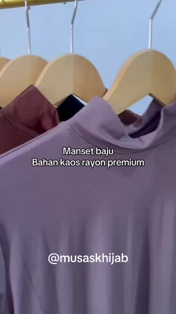 MANSET BAJU RAYON PREMIUM / MANSET BAJU LENGAN PANJANG WANITA / MANSET BAJU RAYON TURTLENECK PREMIUM