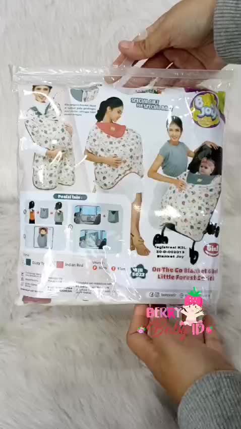 Baby Joy On The Go Blanket 6In1 Poliester Selimut Bayi Apron Menyusui
