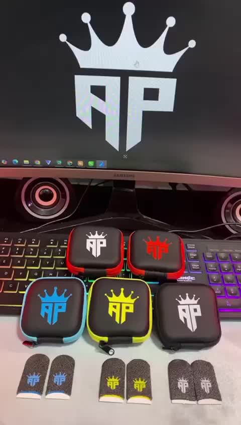 PAKET 3 - Sarung Jempol Ap King Andra ST - Bedak Gaming Pro Players Licin Box Pouch Penyimpanan Premium Joystick Gamepad Game
