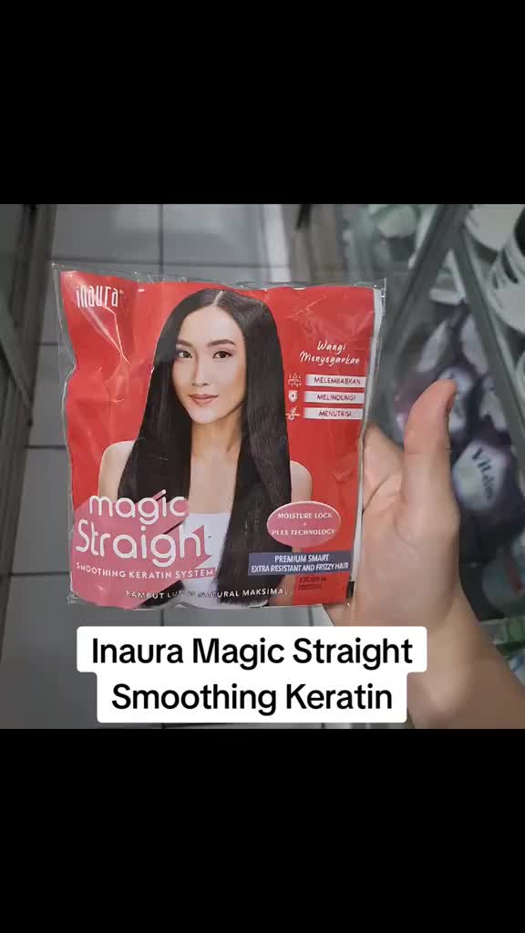 INAURA Magia Straigh 130gr X2 (STEP 1 & 2 ) Premium Smart With Tsubaki Oil / Smart Smooth Sooth Dengan Argan Oil / Termasuk Step 1 Dan 2 / Straightening / Obat Pelurus Rambut / Krim Smoothing / Bonding / Rebonding