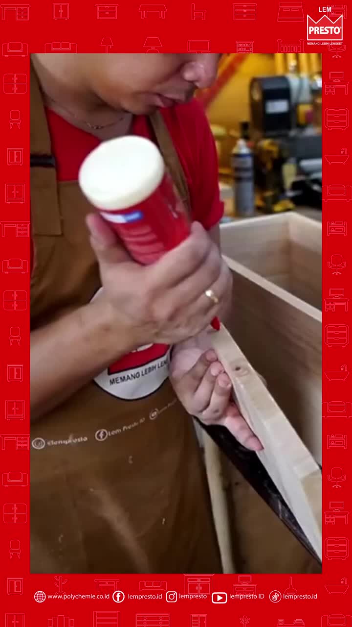 Presto Lem Kayu Interior Alifatik Wood Glue DN 250 & 600ml Cepat Kering Kualitas Super Lem Permatex Garansi Produsen