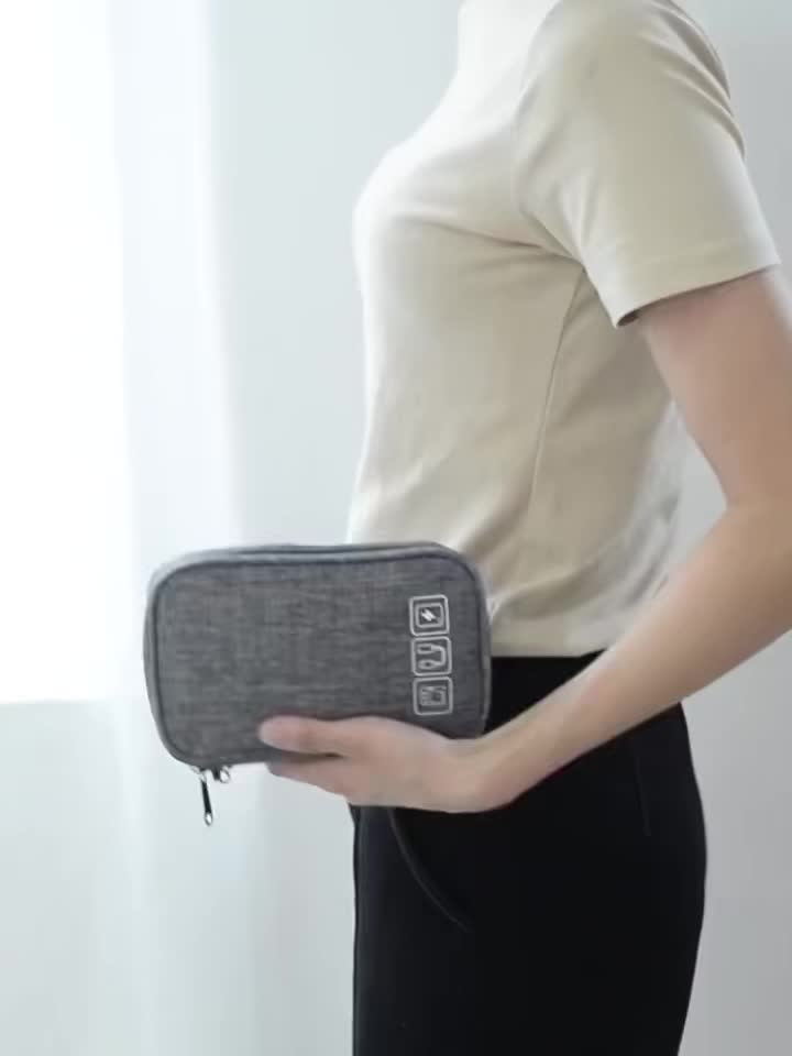 Pouch Power Bank Gadget Softcase Travel Organizer Pouch Kabel Multifungsi