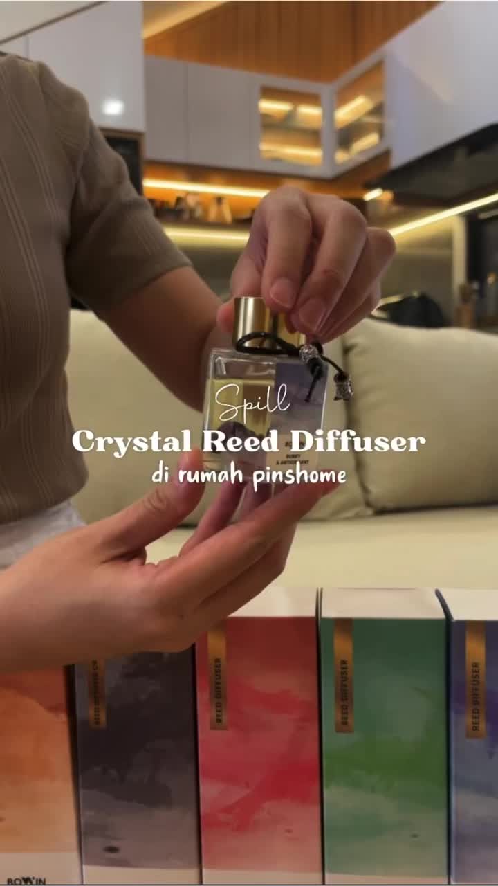 Bowin Reed Diffuser Crystal - Aromaterapi Pengharum Ruangan EssentialOil Plastik