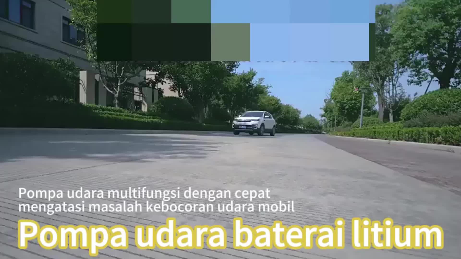 IRONHOOF 288V Baterai Pompa Ban Mobil Truk Motor Elektrik Cek Tekanan Angin Digital LCD Display Portable Inflator Air Pompa Kompresor