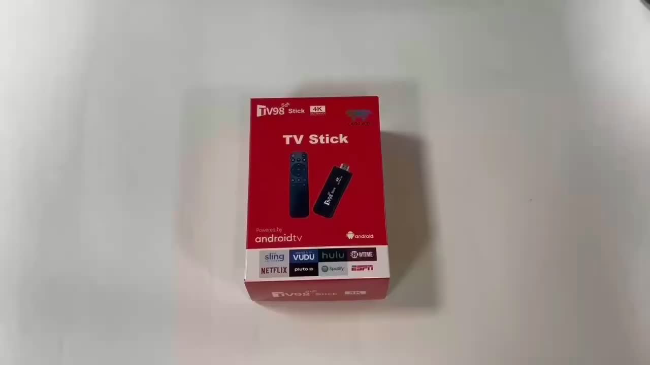 TV98 Smart TV Stick 4K 5G WIFI TV Stick TV BOX 8gb Ram 128gb Rom Android 12.0 TV Stick Unlock Android Google Assistant Chromecast Netflix Global English Version Accessories