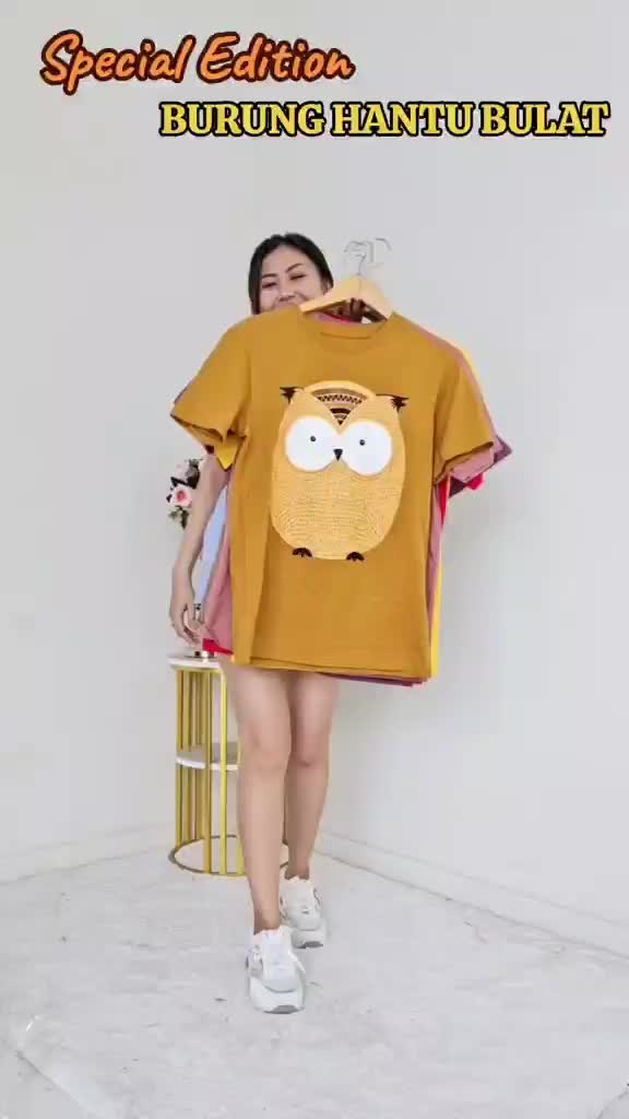 Kaos Distro Unisex Pria Wanita All Size Jumbo TShirt Oblong Dewasa Katun Lengan Pendek Baju Tee Cewek Cowok Atasan Nyaman Keren Combed Oversize Sablon