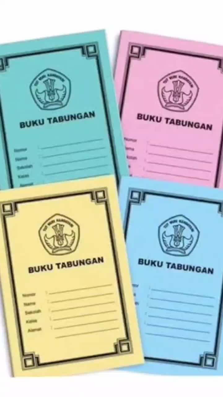 Buku Tabungan Sekolah / SD / SMP / MI / TPA / SMA/ Hari Raya / Kantor / Lebaran