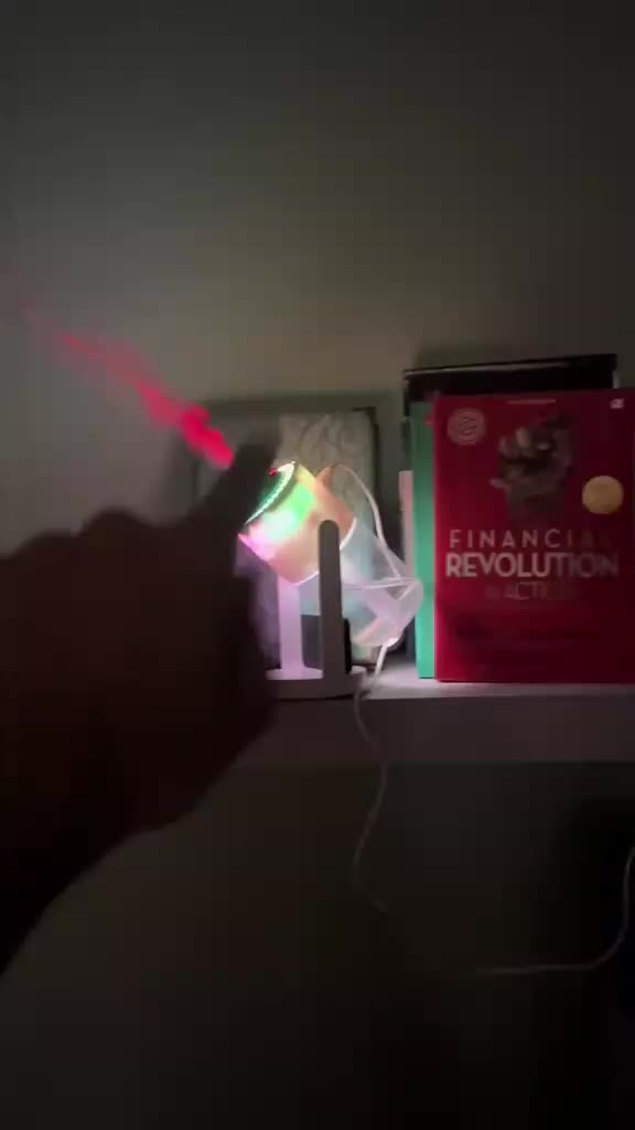 Naps Project Pelembab Udara Bercahaya RGB 280ml Dengan Lampu Proyeksi Bisa Diputar & Penyemprotan Berkelanjutan Volume Tinggi 25-45mL/Jam
