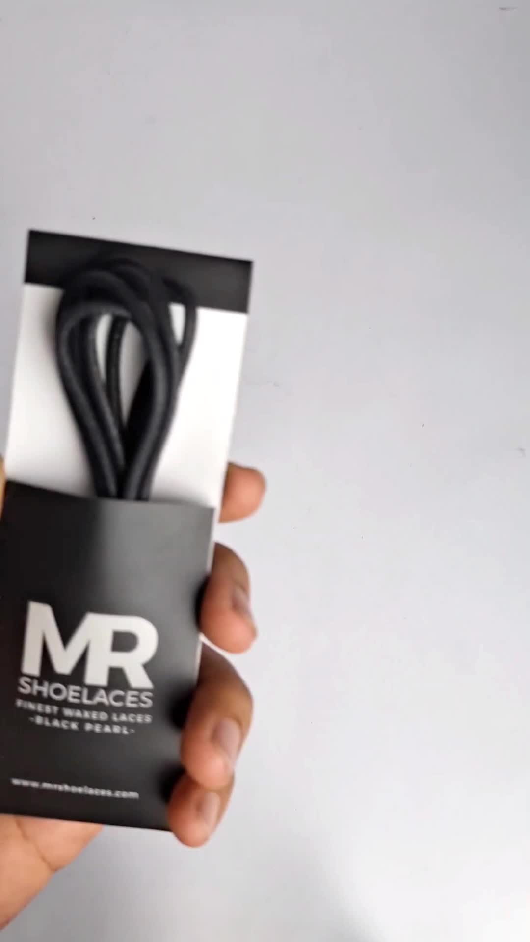 MR Shoelaces RD01 Hitam BLACK Tali Sepatu Lilin Bulat 2-3mm 50cm 60cm 70cm 80cm 90cm 100cm 120cm 150cm untuk Sepatu Formal, Pantofel, Casual