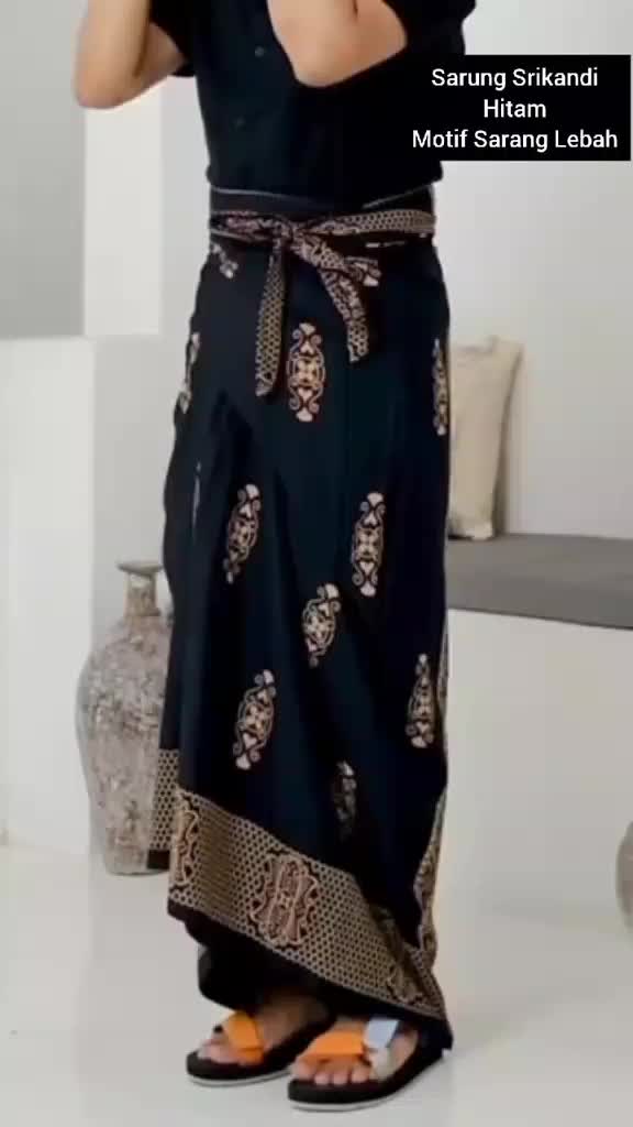 Sarung srikandi - Sarung lilit - Sarung ikat - Motif Sarang Tawon- Adem nyaman dipakai dan tahan lama - Santri - Muslim - Dewasa Pria