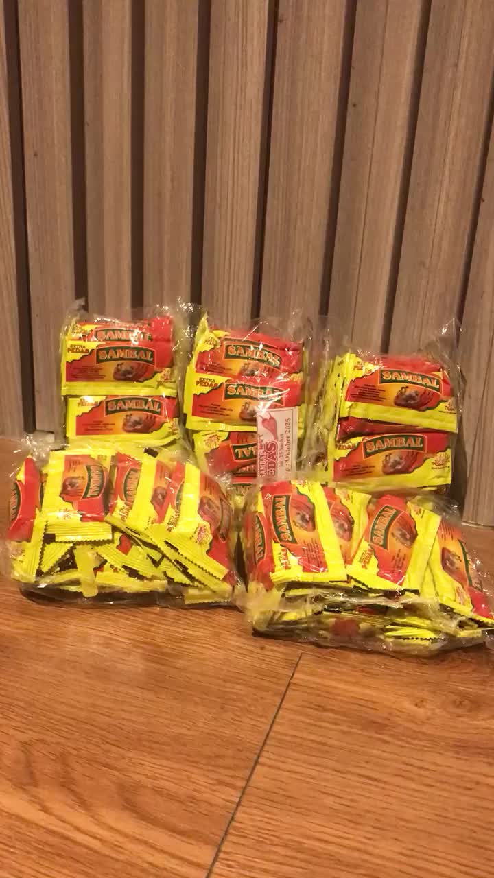 Saos Sambal Sachet Saus Sachet 1 Pack Isi 25 Pcs Makanan Pedas (KUNING)