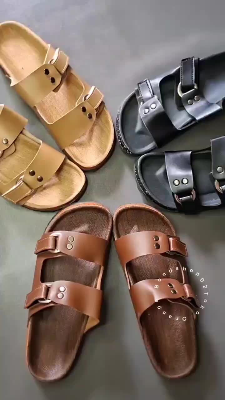 Sandal 2 Gesper Wanita / Platform / Sandal kasual wanita / sandal birken wanita Open Toe Sendal Jepit