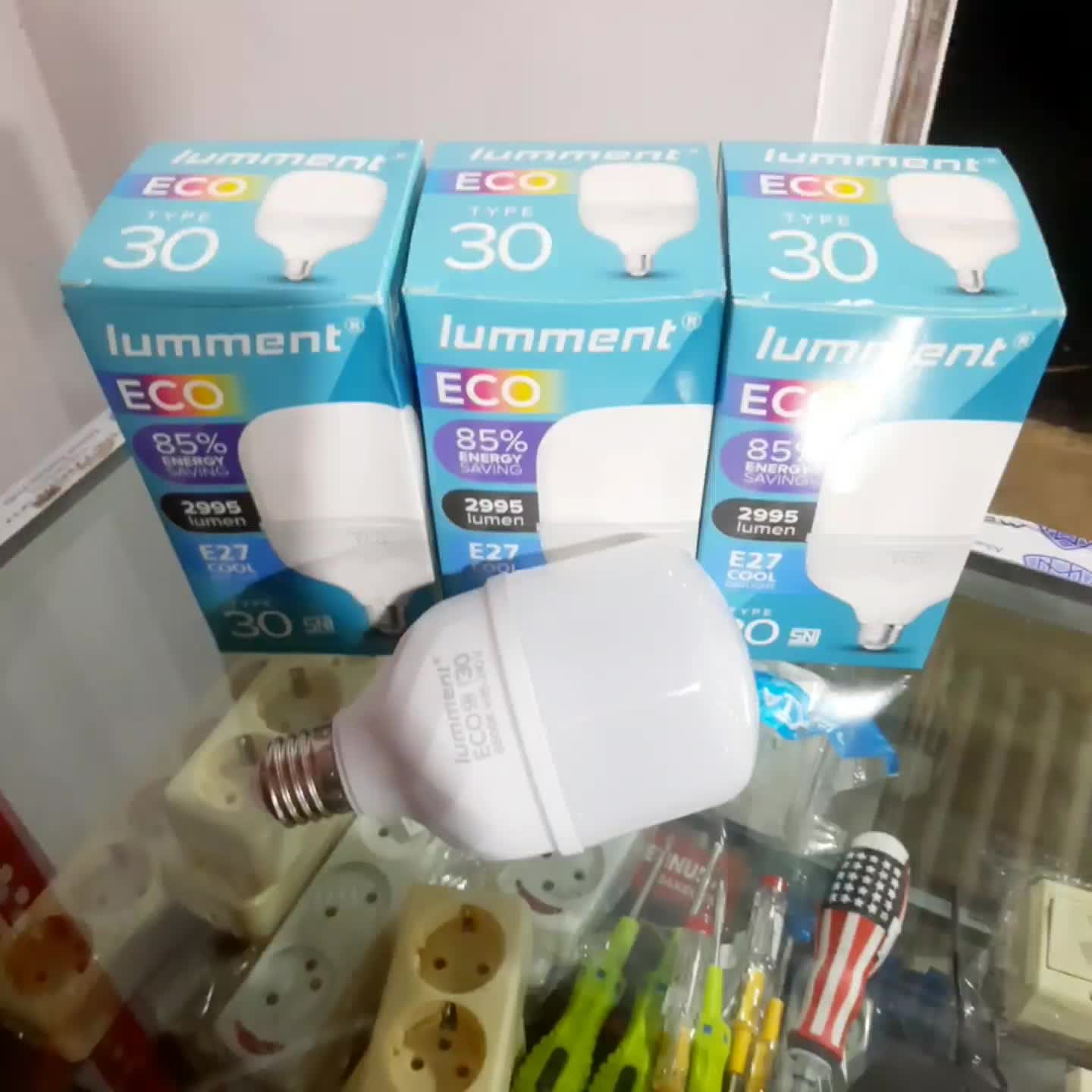 (Paket 3pcs Lampu) LAMPU LED 30WATT LUMMENT ECO SUPER TERANG