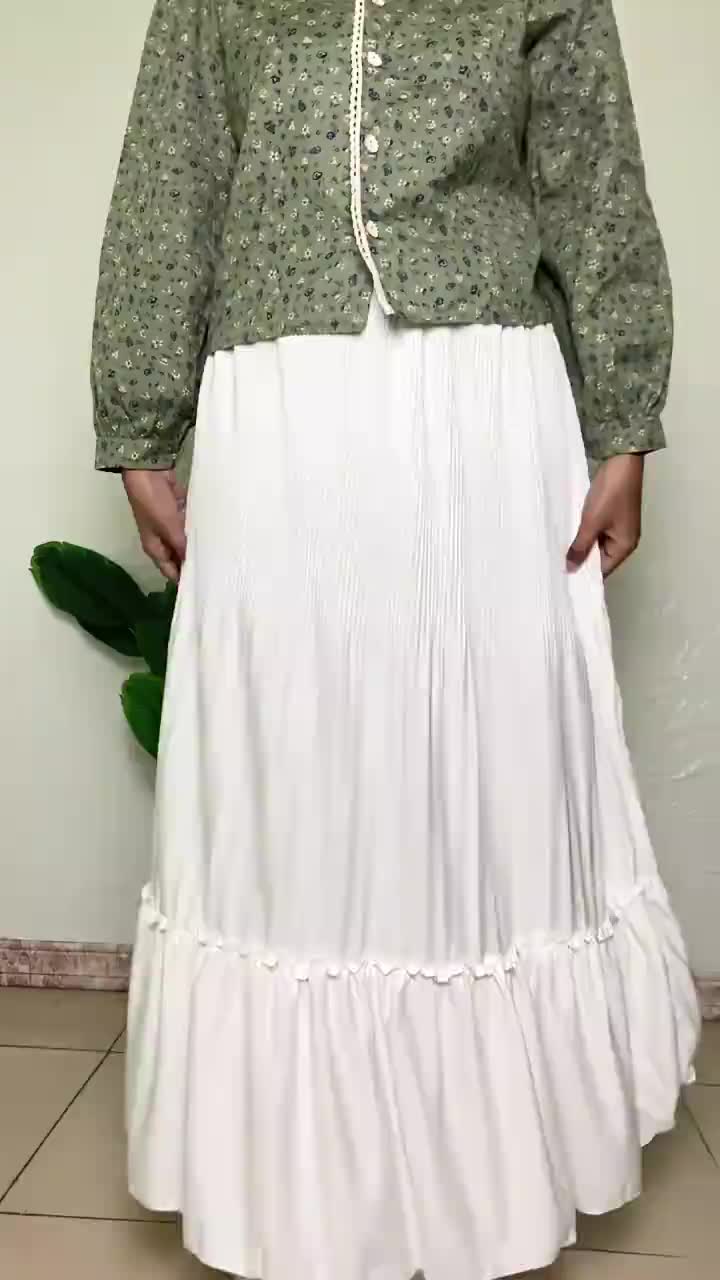 Rok Plisket Susun Mayung / Skirt Ruffle Hyget Polos Wanita