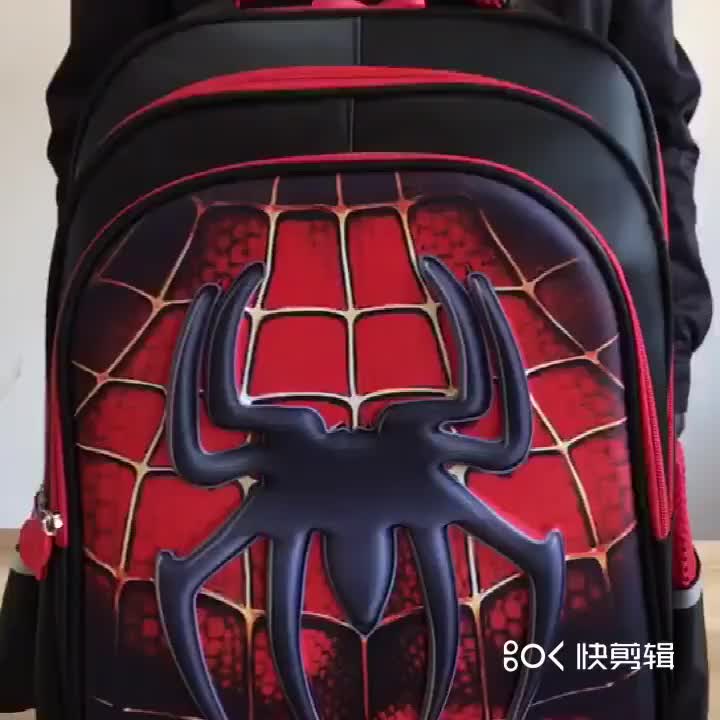 WWH01 Tas Anak Sekolah SD Ransel 3D 14" - 16" Avengers Spiderman Batma