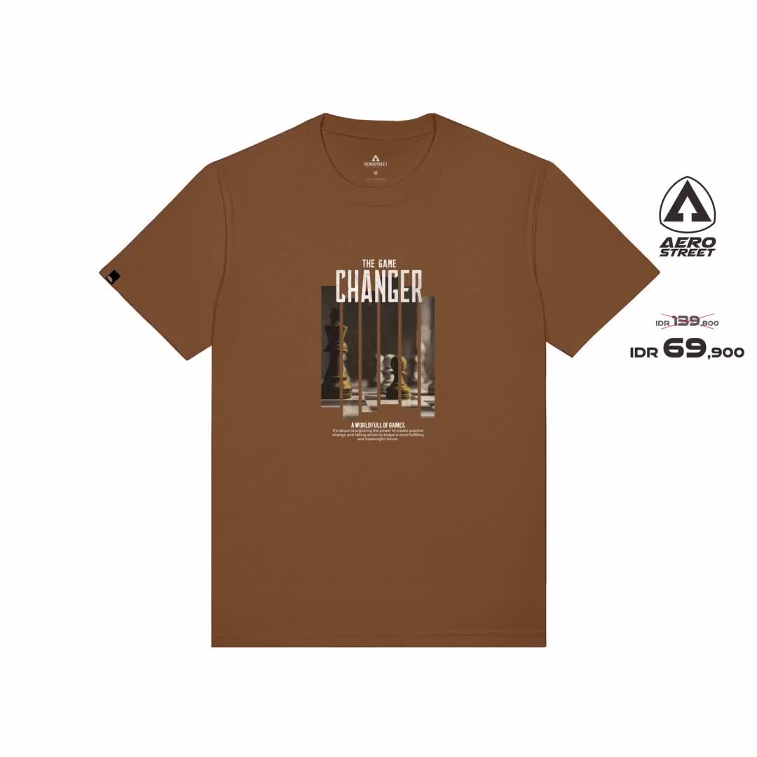 Aerostreet T Shirt Game Changer Dark Mustard T-Shirt Tshirt ABCAA