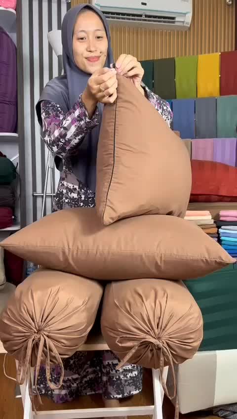 [4 PCS] Sarung Bantal Guling Resleting Alusan