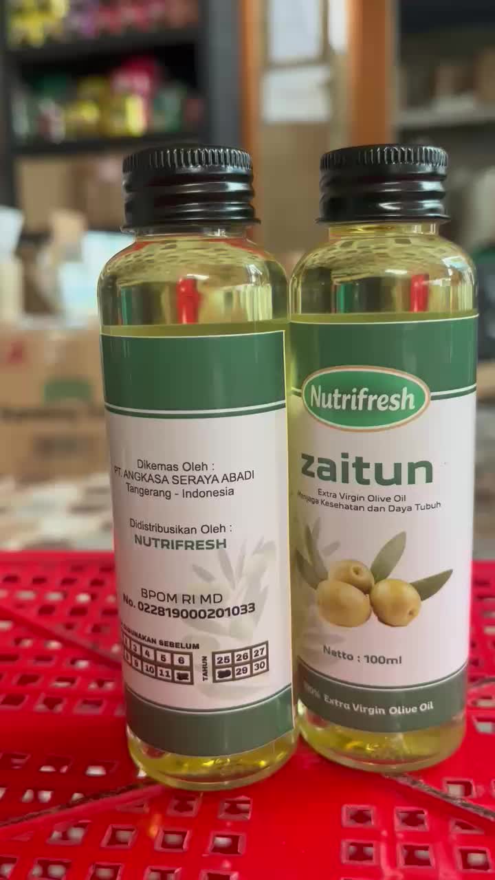 Minyak Zaitun Nutrifresh 100ml // Pijat Dan Masak Minyak Nabati Dari Buah Zaitun