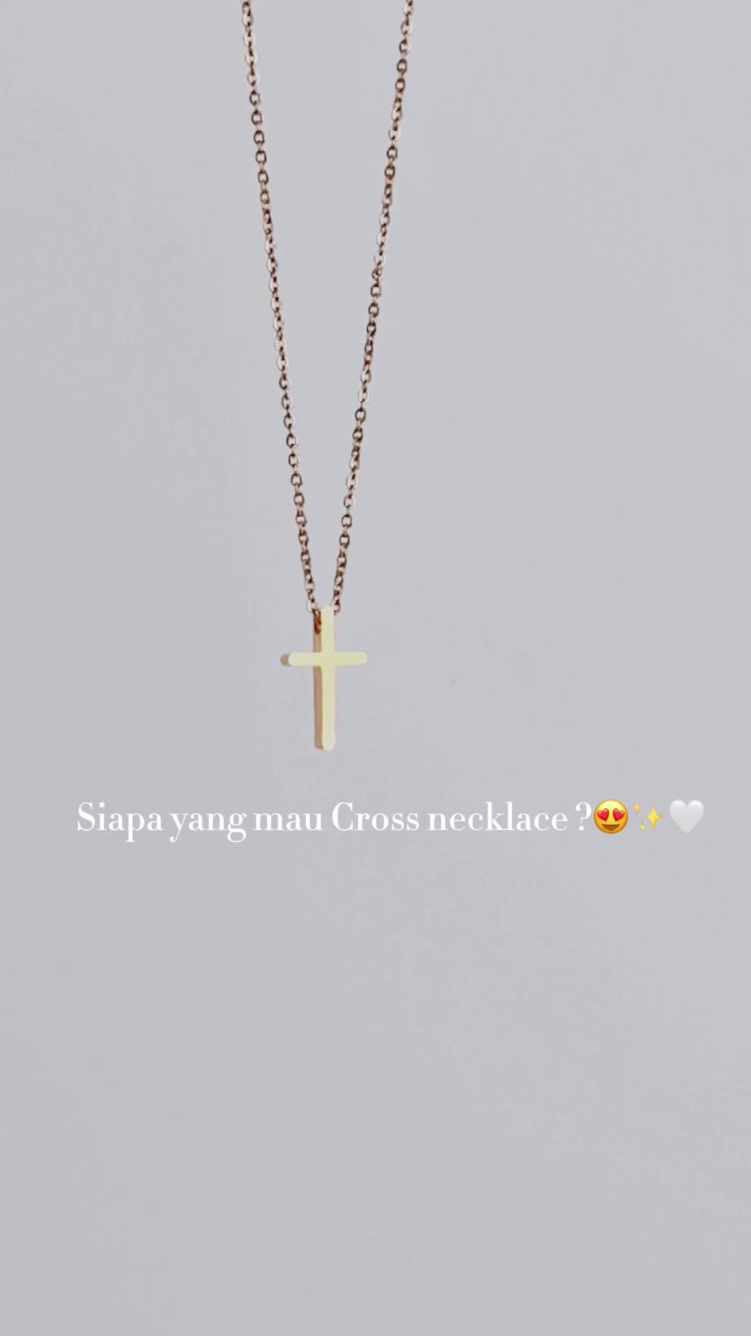[BEST SELLER] Panlandwoo - Kalung Titanium Wanita Classic Cross Adjustable - Perhiasan Kalung Salib Cewek Aesthetic Elegan Simple Korean Style Fashion