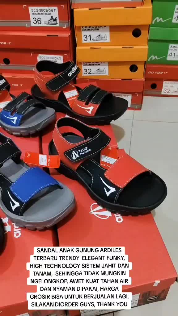 SANDAL GUNUNG ANAK ARDILES TERBARU KEREN TRENDY FUNKY ELEGAN HARGA GROSIR PROMO LEBARAN
