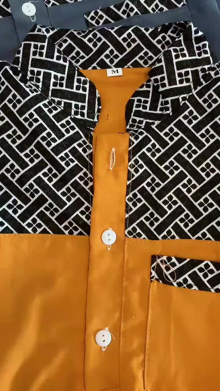 SETELAN KOKO CAMPURAN KURTA ANAK BATIK DADA KANCING LIS 1 -10 TAHUN, MUSLIM Kombinasi