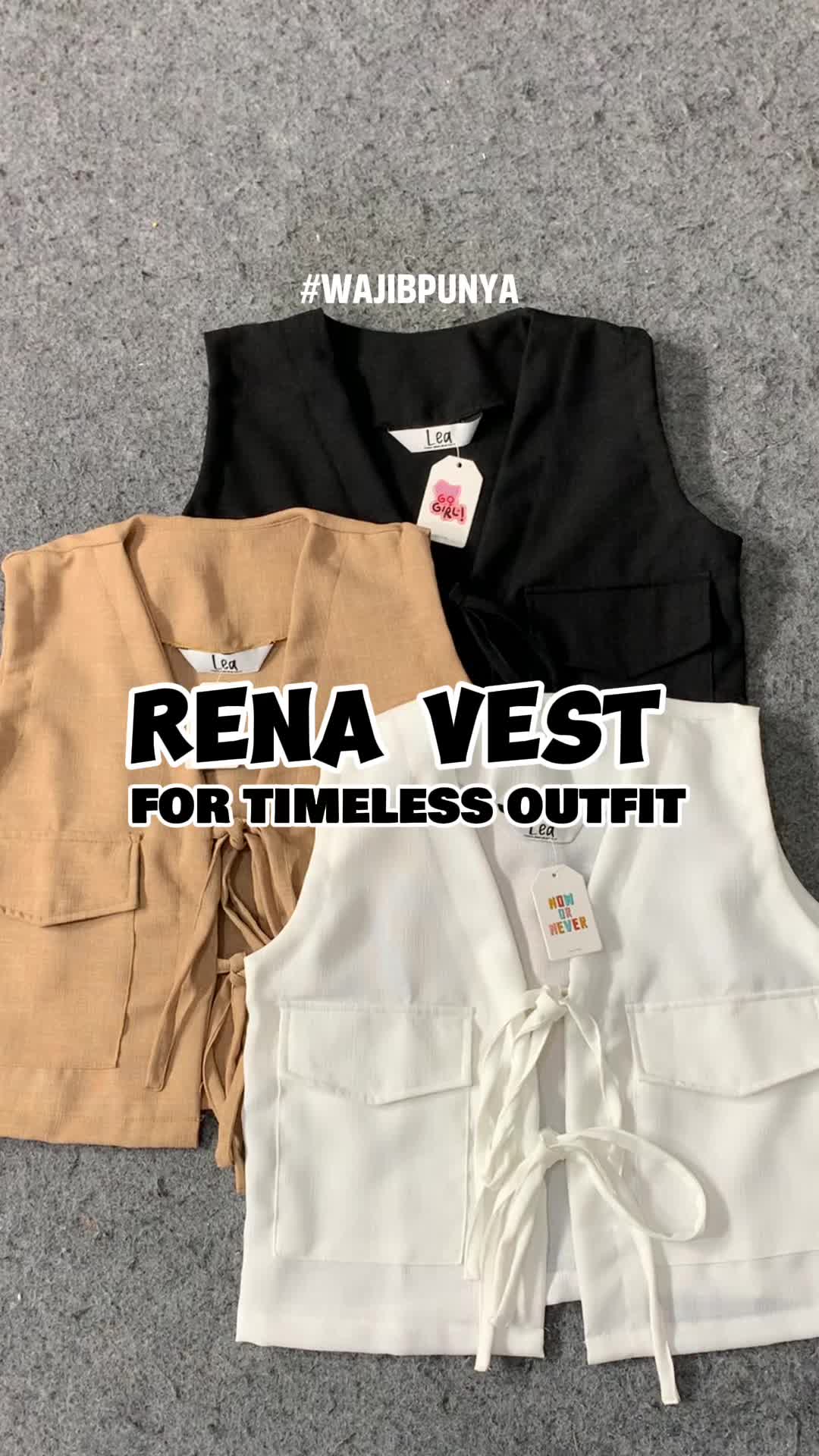 REXA VEST / ROMPI OUTER WANITA / CASUAL ATASAN / SOURCES IDN