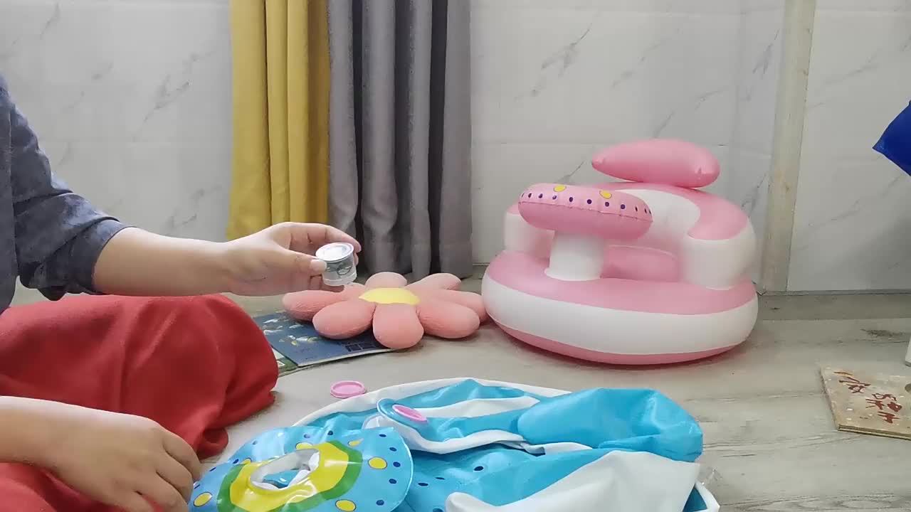 【Duffy toys】(COD) Sofa Tiup Untuk Bayi Sofa Bayi / Kursi Makan Bayi / Lengkap Dengan Pompa Dan Musik Bayi baby chair / Bayi Tiup Belajar Duduk / Baik Untuk Mandi Makan Duduk Dan Bermain Kursi Duduk Bayi / Sofa Bayi Belajar Duduk /Tempat Duduk Bayi 6 Balon
