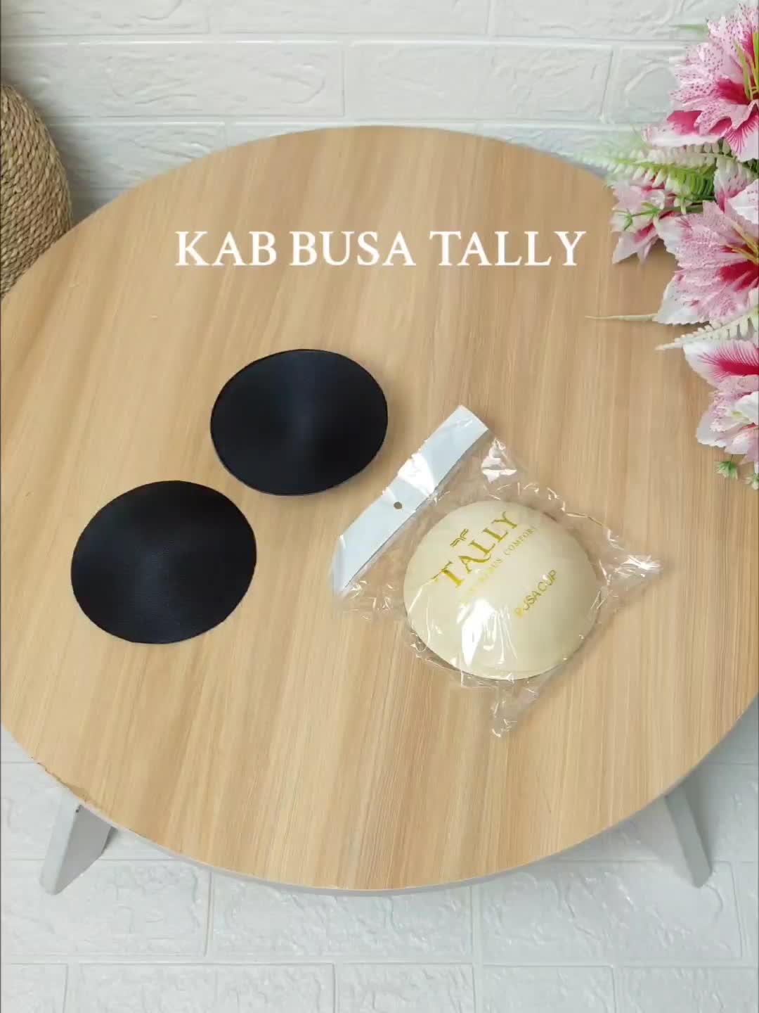 Cup Busa Tally Katun Comfortable Fabric 1Pasang Cup Busa Anti Bakter/ Iritasi