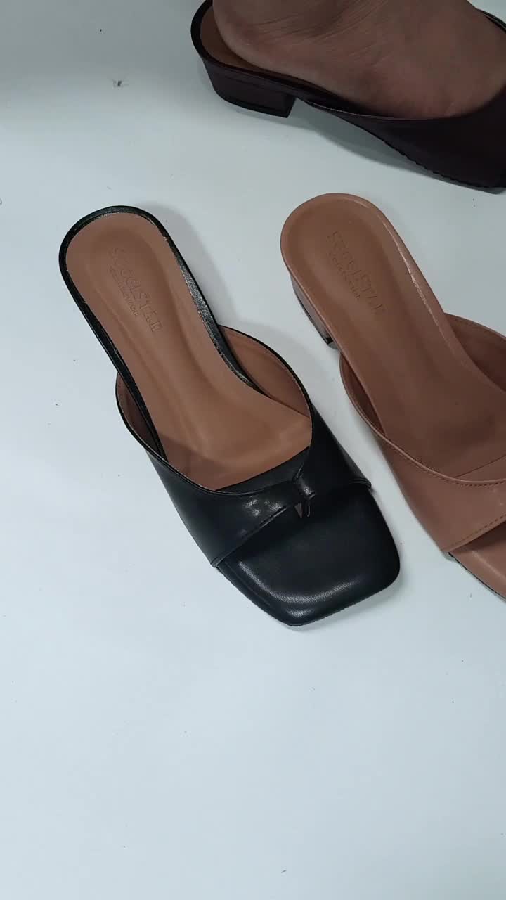 SUGGISTAR KF-007 Sandal Wanita Kokop Jepit Terbaru Hak 3cm Antislip Nyaman & Tangguh untuk Aktivitas Sehari-hari - Sendal