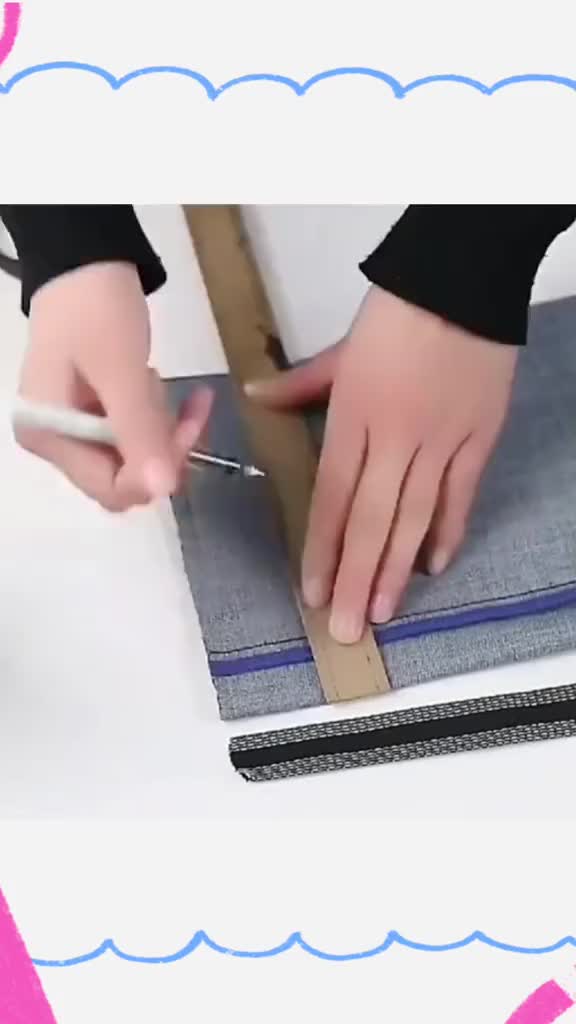 LEM JEANS 1M PEMENDEK CELANA JEANS TANPA JAHIT UKURAN 100CM Katun