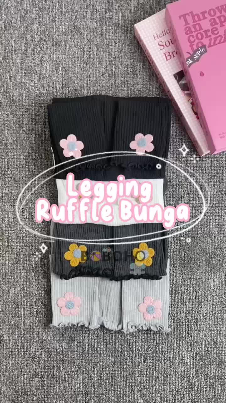 BOBOHO - Legging Anak Bayi Perempuan Motif Bunga / Celana legging bayi Katun Cewek