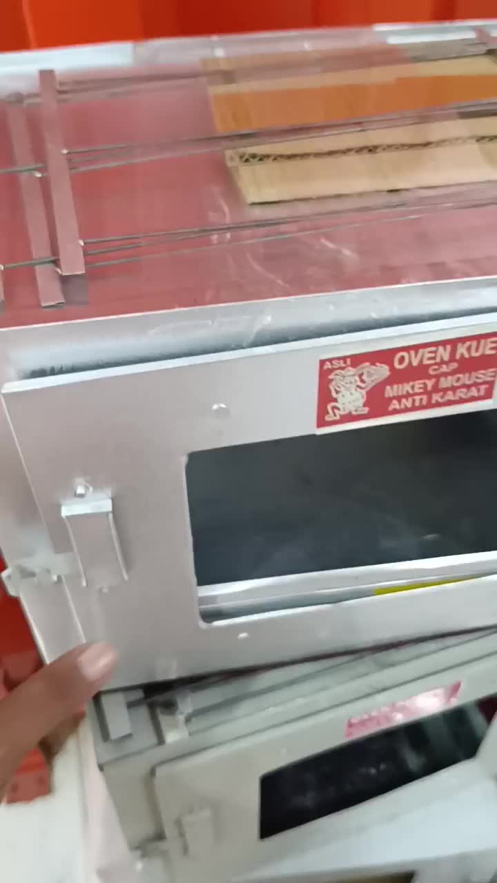 Oven komoor oven tangkring 3susun oven kompor mikey mouse dengan aneka loyang dan peralatan lengkap siap pakai oven kecil Besi Kayu Kuning