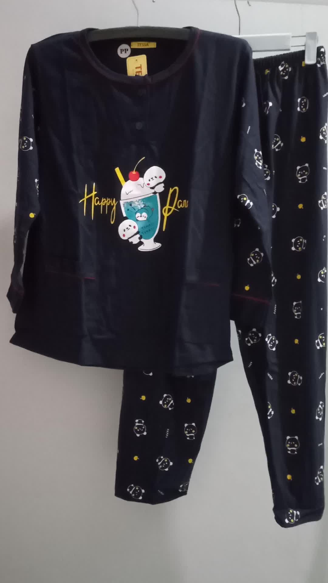 Baju Tidur PP Standart Tessa/SETELAN Wanita Dewasa PP Standart (celana panjang lengan panjang)