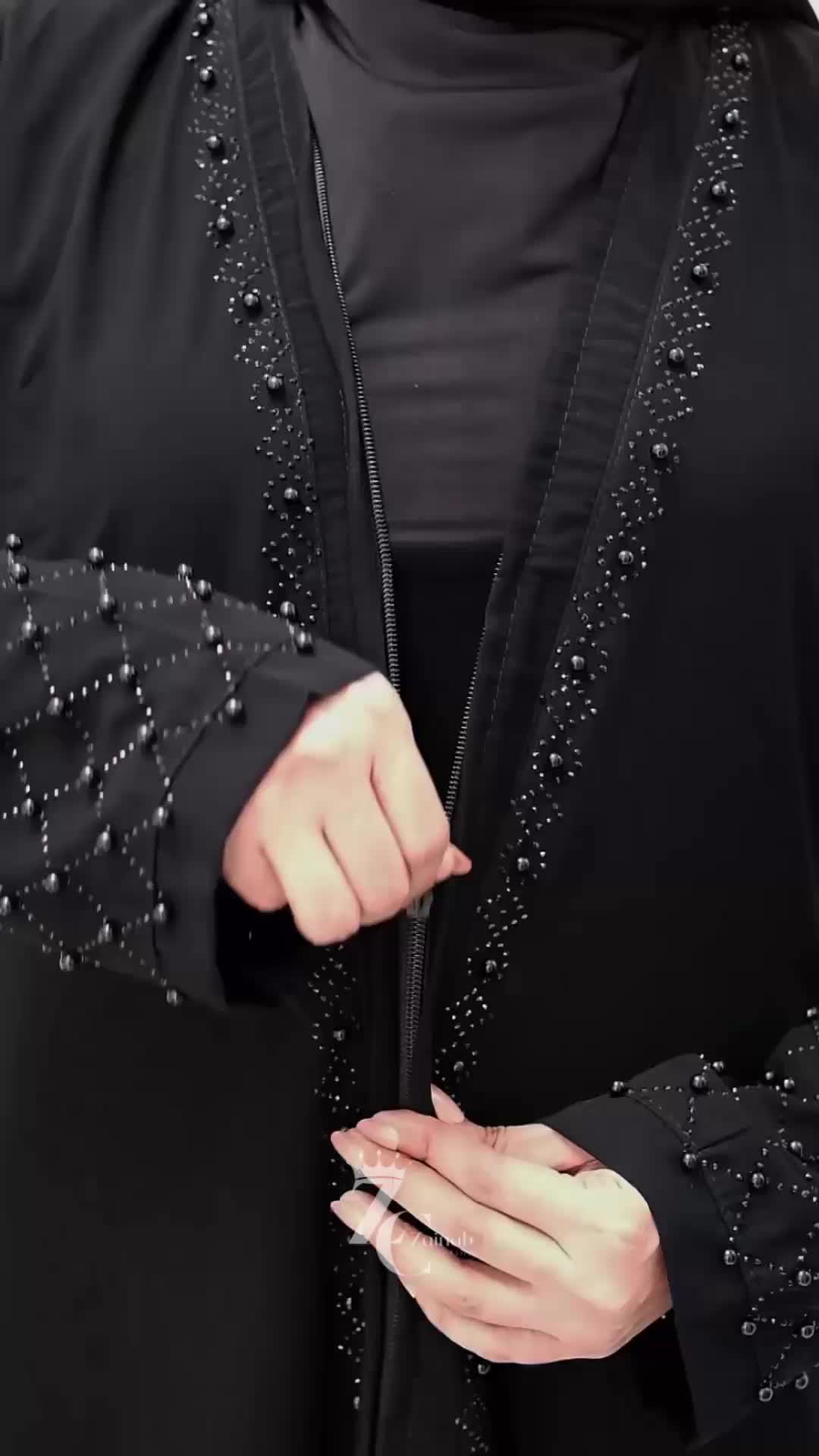 ( NEW 5.5 FITRIA ABAYA ) Remaja black by zainab collection
