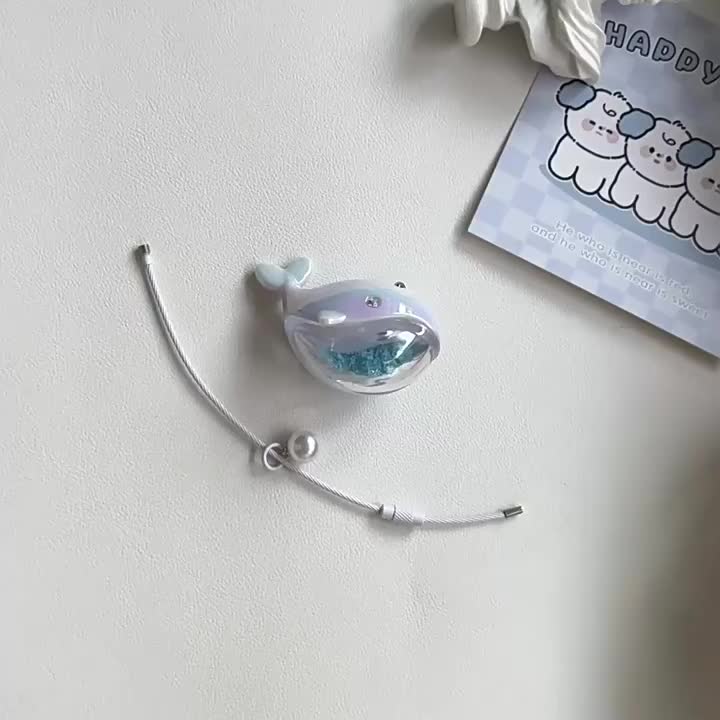 Gantungan Kunci WHALE HOLOGRAM IKAN PAUS Edition Keychain Lucu Ganci Resin Gwiyeo