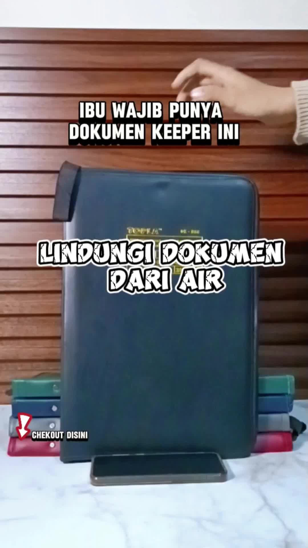 Map Ijazah Dokumen Keeper RESLETING ANTI AIR B Document Clear Holder Plastik Tempat Berkas Folder DK8