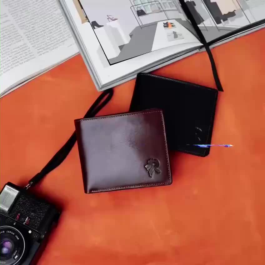 Reven Leather Jakarta - Xavier Dompet Lipat Pria Kulit Sapi Asli Premium Handmade Bi Fold Wallet Original Dompet Pendek Warna Coklat
