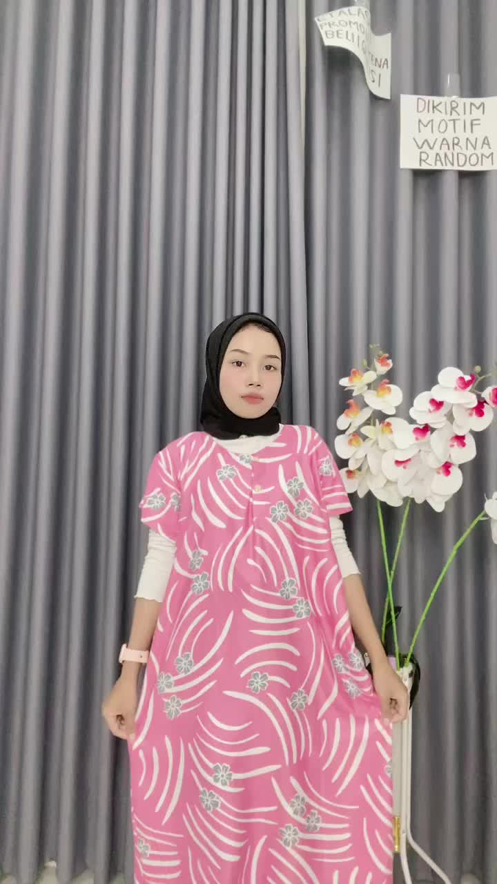 Daster Busui standart Isi 4pc Rayon Rumahan Motif Terbaru Viral Kekinian(maks bb 65) kancing motif busui bumil Lengan Katun Pendek Batik