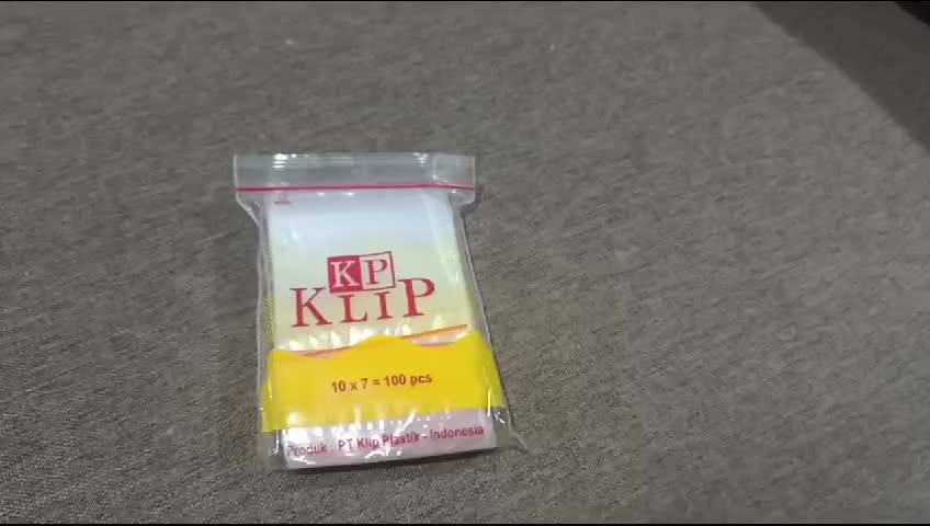 Plastik Klip/Zipper Uk 7x10