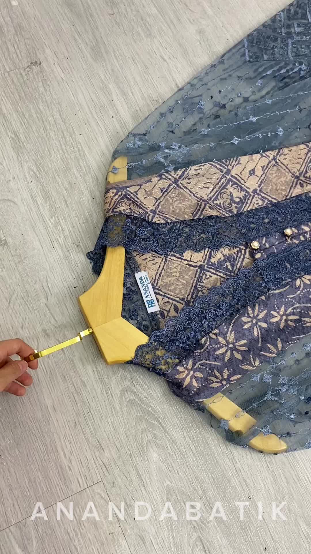 Ananda Kebaya Kartini - Kebaya Modern /tulle kombinasi batik viscose wisuda Baju Dress