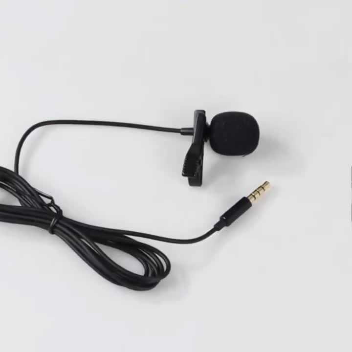 TaffSTUDIO Mic HP Clip On Deluxe Lavalier Microphone Handphone Mikrofon Eksternal Klip Jepit Vlog