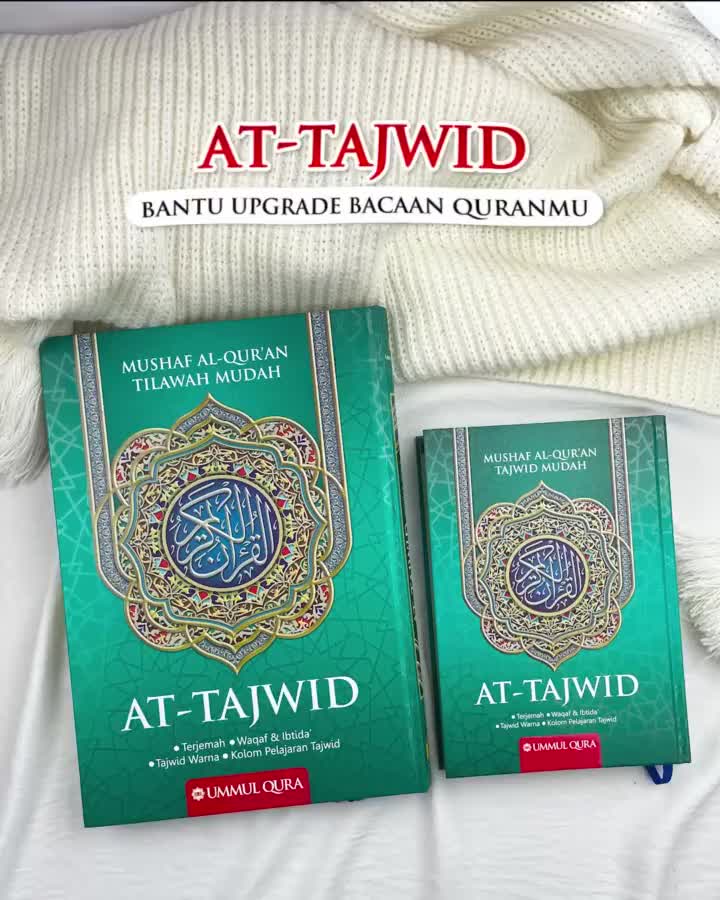 Al-Quran Tajwid A5 HC Mushaf Al-Qur'an At-Tajwid Warna Mudah Terjemah