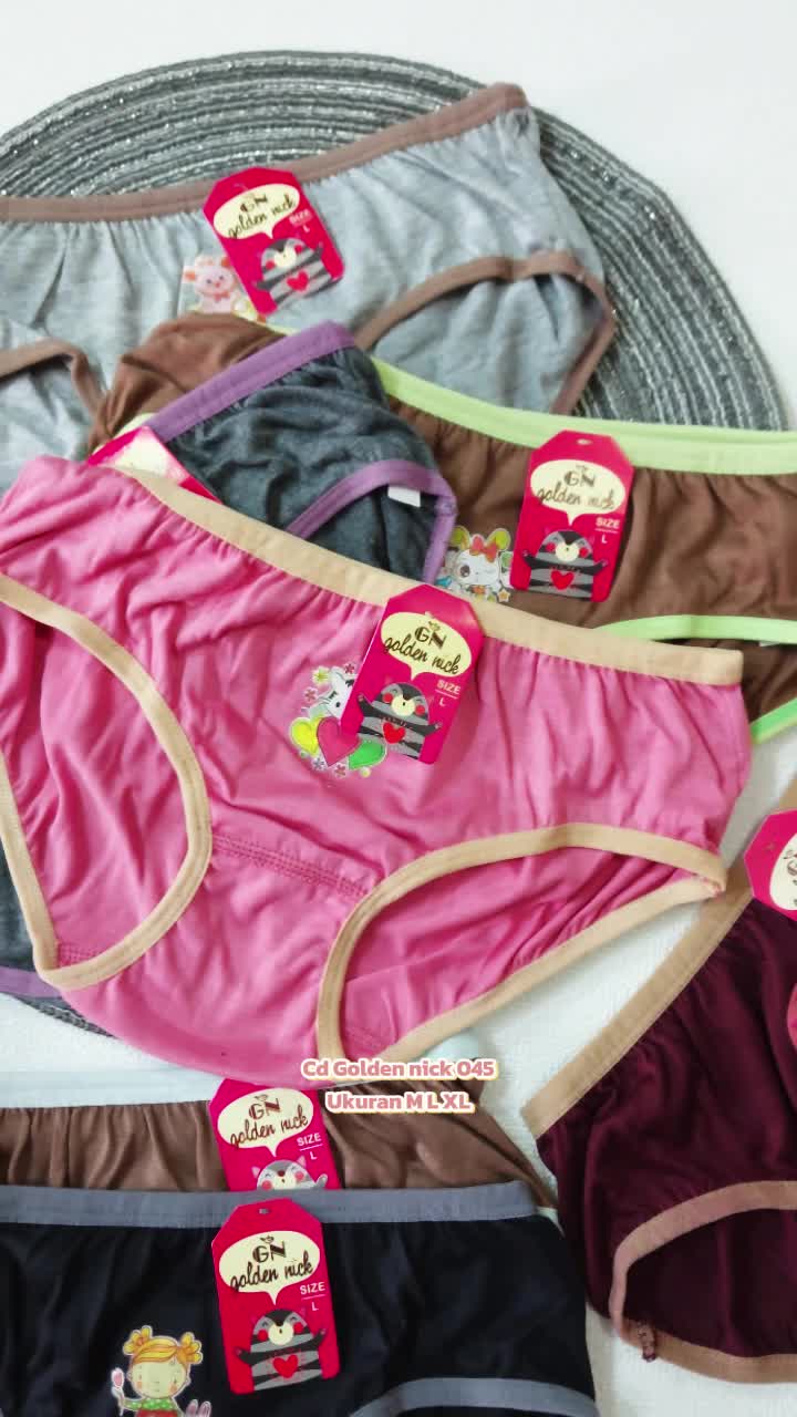 ( 3pc ) Cd Anak Perempuan Golden Nick 045 Warna Tua | Celana Dalam Anak Perempuan Bahan Katun Grosir | Fashion Anak
