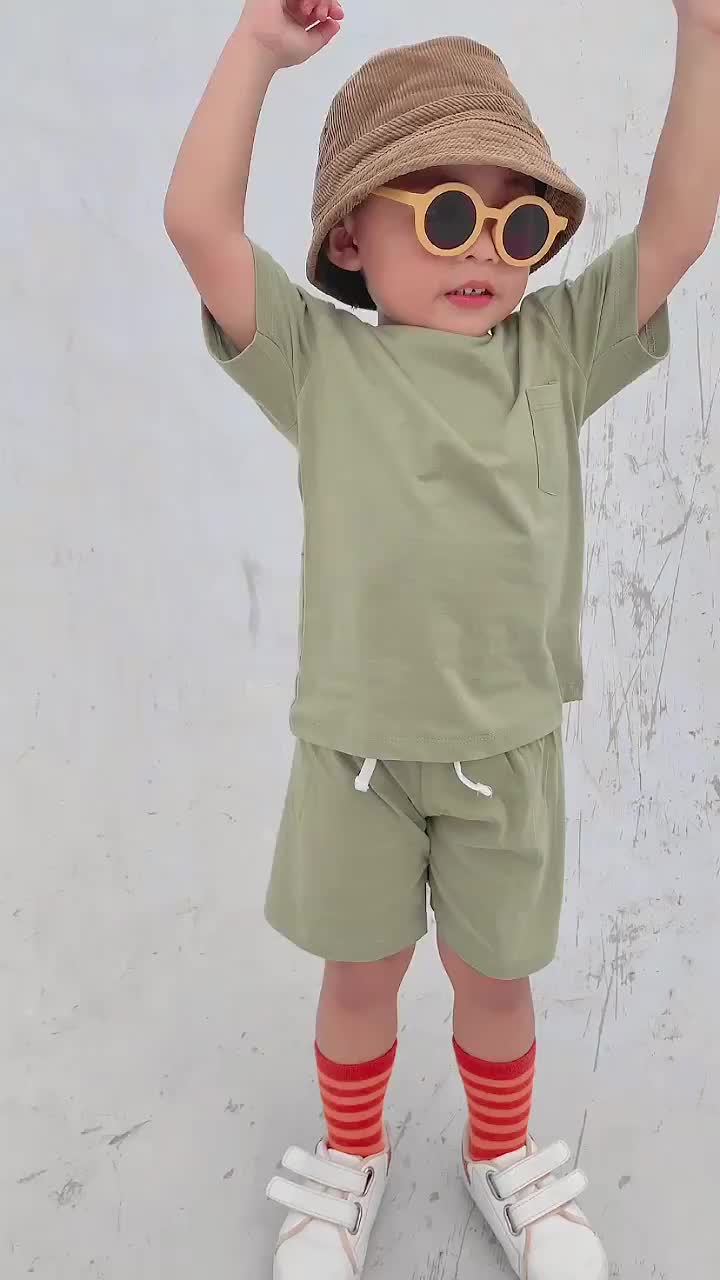Basic Pocket Koas Saku Anak 24s Katun 1-10 Tahun | Baju Anak Saku Laki Laki Perempuan
