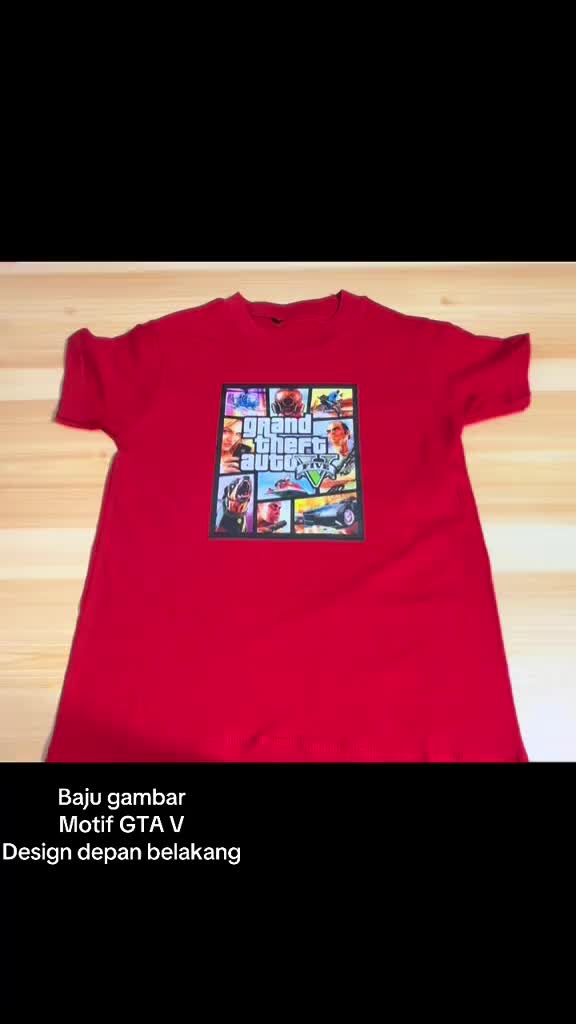Kaos Anak GTA 5 / V LIMA San Andreas Katun Combed 30s Usia 3-11 Fashion Distro - Bahan Katun Combed 30s